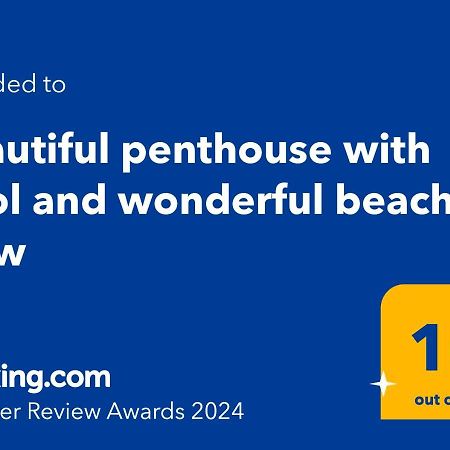 אוליבה Beautiful Penthouse With Pool And Wonderful Beach View מראה חיצוני תמונה